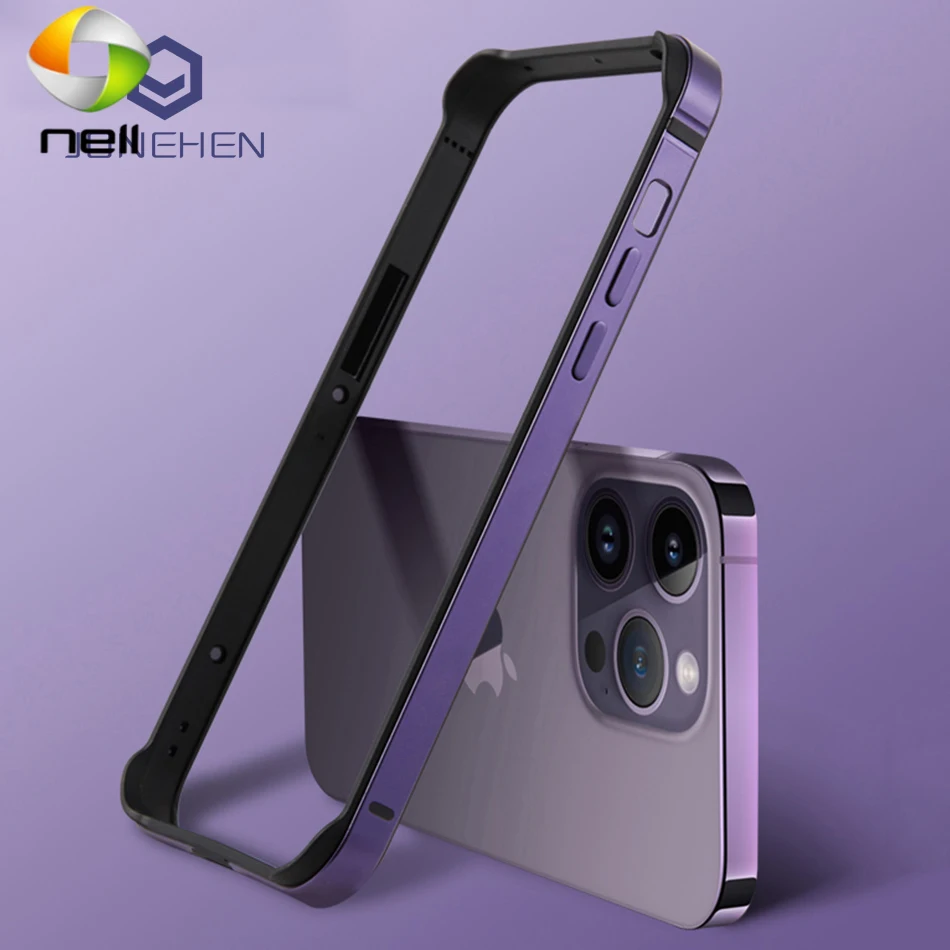 

Гибридный Силиконовый чехол-бампер для iPhone 11 12 13 14 15 Pro Max, Роскошная легкая алюминиевая металлическая рамка для iPhone X Xsmax 7 8 6 14 Plus