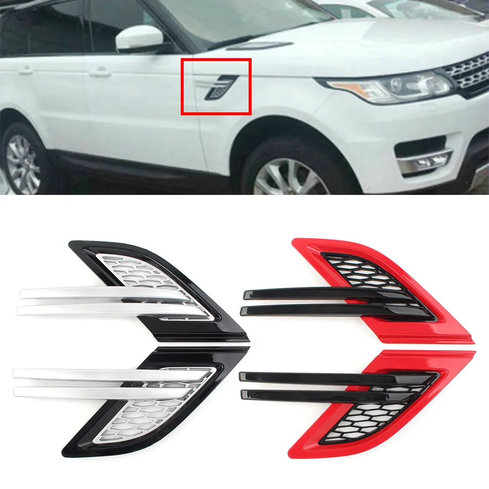 

1 Pair ABS Car Front Side Fender Mesh Grille Exterior Grill For Land Rover Range Rover Sport L494 2014 2015 2016 2017
