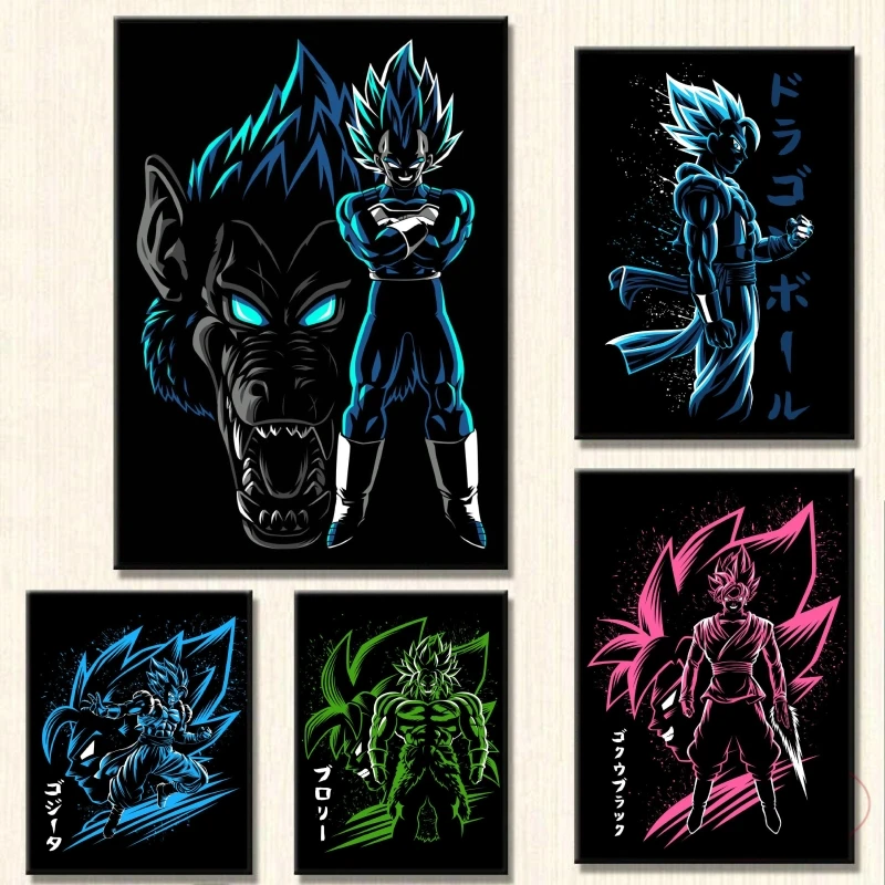 

Japanese Classic Anime Dragon Ball Room Home Painting Wall Stickers High Quality Art Decor Gifts Decoration Paintings Decorative