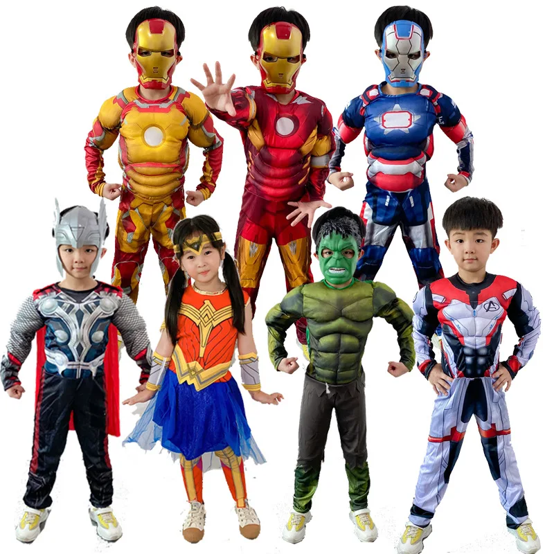 Cosplay Superhero Thor Iron Man Spider Man Mascotte Costume Cerimonia Pubblicitaria Fancy Dress Party Carnival Performance Show Prop