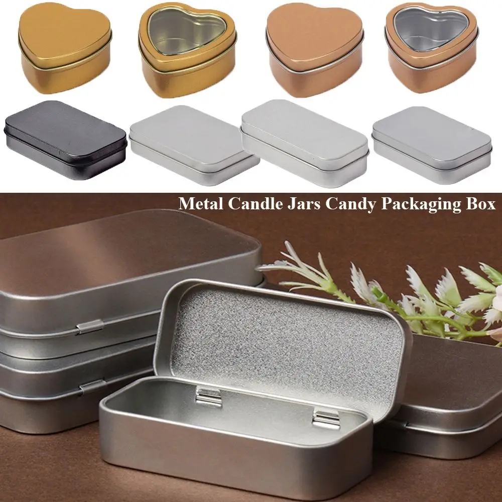 

1PC Metal Tin Jar Cream Balm Nail Candle Cosmetic Container Refillable Bottles Tea Cans Candle Jars Candy Packaging Box