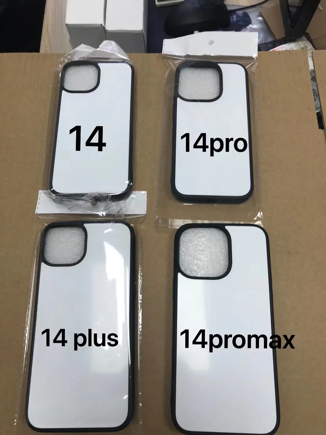 5pcs Sublimation Blank Phone Cover Shockproof printable anti-slip  Rubber TPU Case  iPhone 16 16 pro 16 promax 15 14 13 12 11 4