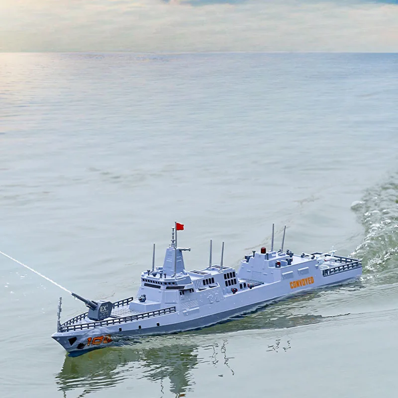 1/375 RC Destroyer Model Lhasa Ship Military Model Electric Remote Control Ship Model Toy  Simulation Warship Navy Combat Ship 2