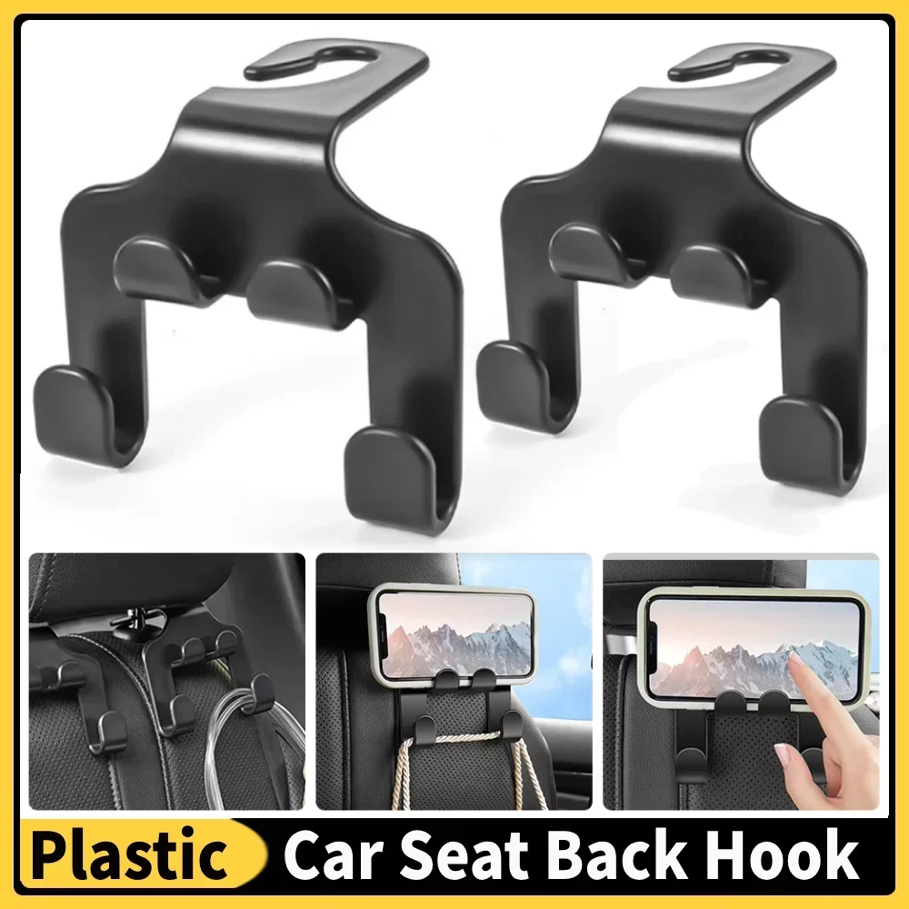 Car Back Seat Hook Hanging Storage Phone Holder