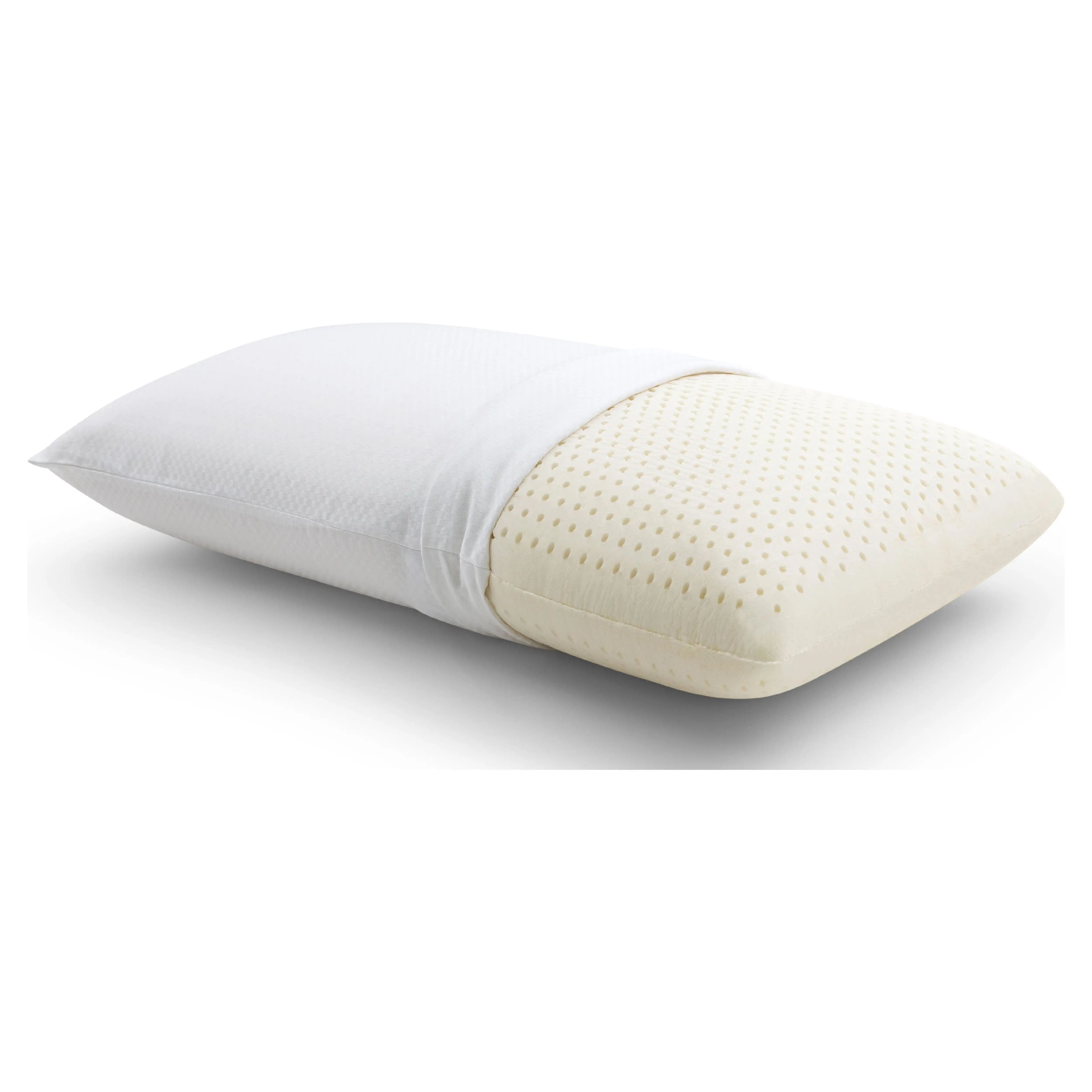 

Latex Foam Bed Pillow with Removable Cover, Standard, Cotton