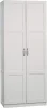 Storage Cabinet, L: 29.61" x W: 16.02" x H: 71.50", White Finish 1