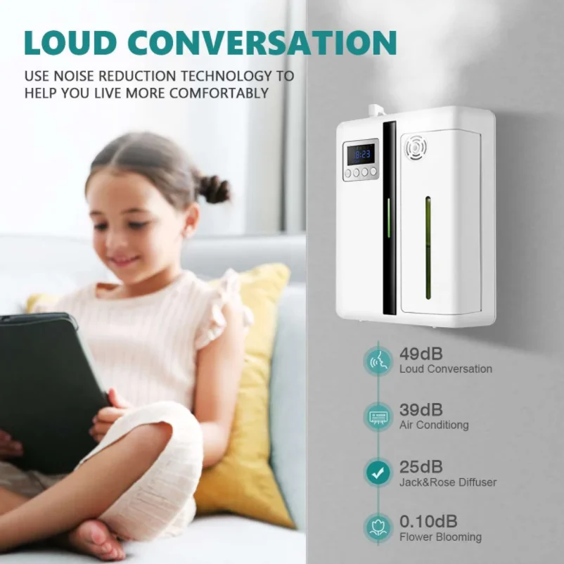300m³ Intelligent Aroma Fragrance Machine With Timer Scent 160ml Mini Essential Oil Aroma Diffuser For Home Hotel Office 3