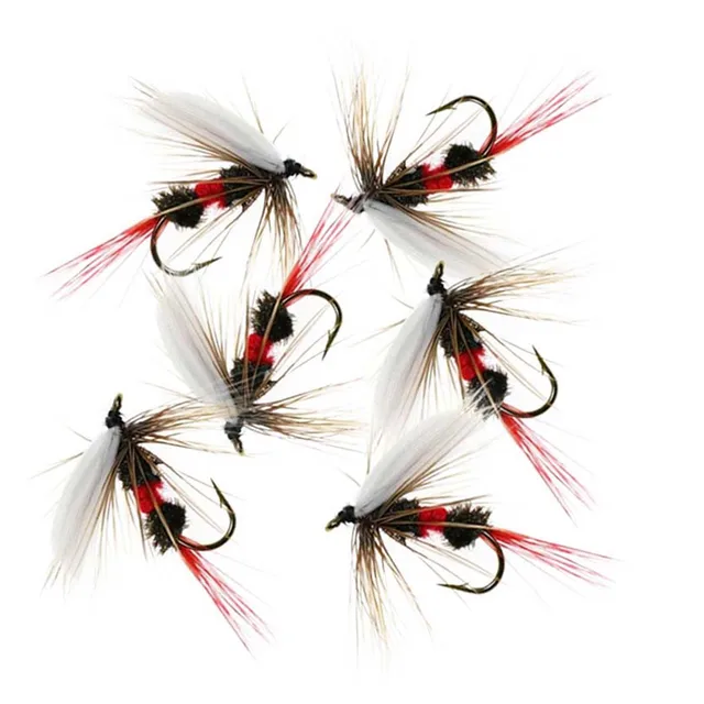6Pcs Fly Fishing Lure Insects Different Mixed Styles Flies Fishing For Trout Nymph Dry Flies 3