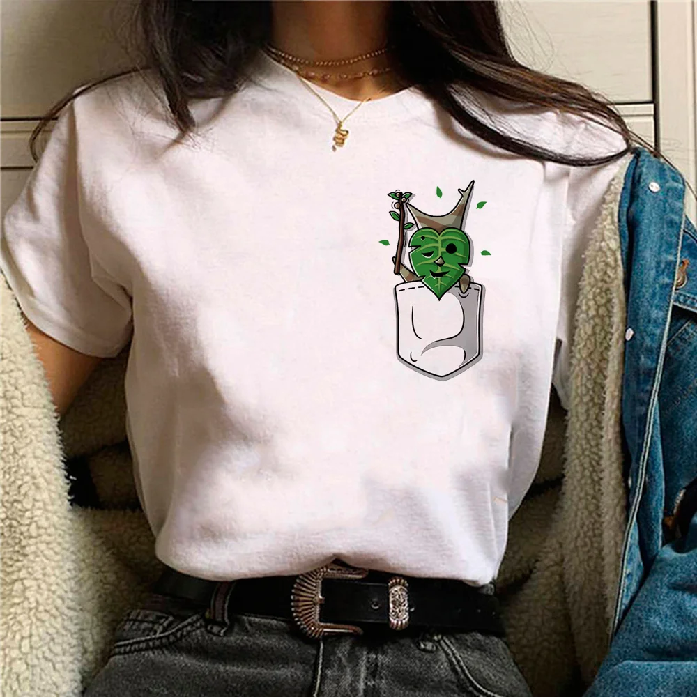Zelda Tears Of The Kingdom Top Donna Manga Summer Graphic Tee Girl Harajuku Abbigliamento