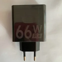 High - Power 66W Quick Charge Travel Adapter with Type C to Type C Cable - EU Plug - 66W Charger