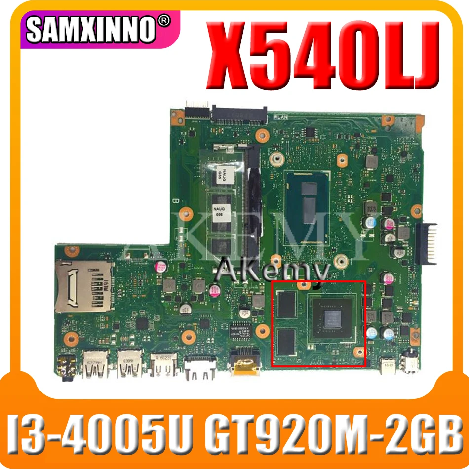 Akemy X540LJ Laptop motherboard For Asus VivoBook X540L F540L A540L