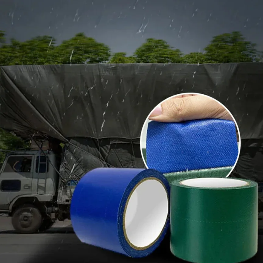 Cinta de reparación de lona de PE/PVC impermeable, cinta adhesiva