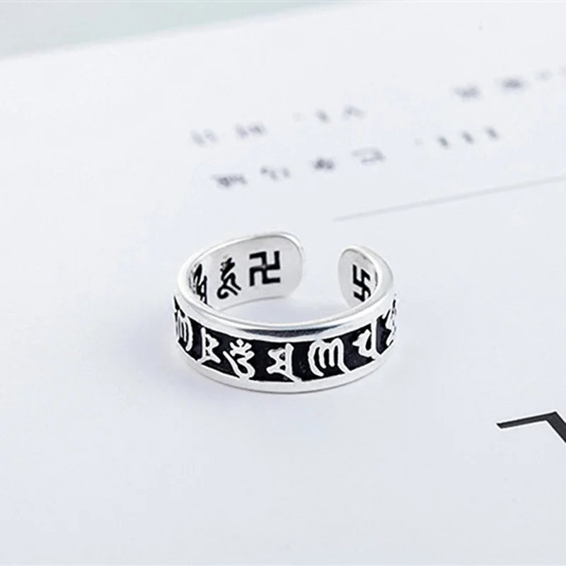

Мужские и женские кольца властелирующее кольцо на указательный палец японская Корейская версия винтажная открытая простая Мода