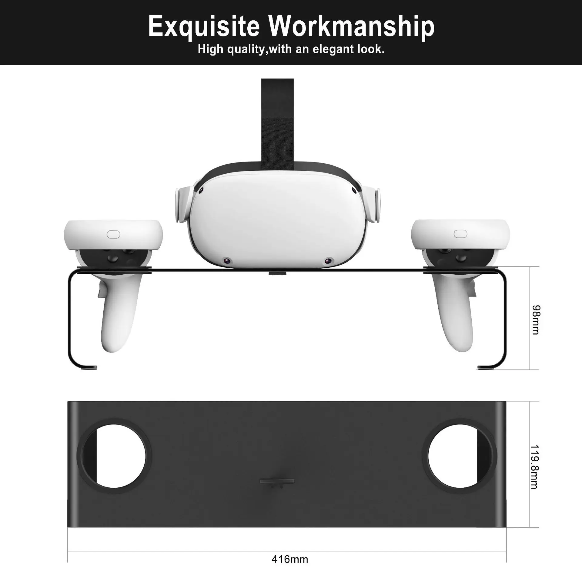 Metal VR Stand For Oculus Quest 2 VR Glasses Display Holder Controller Desktop Base Storage Mount For Oculus Quest 2 Accessories