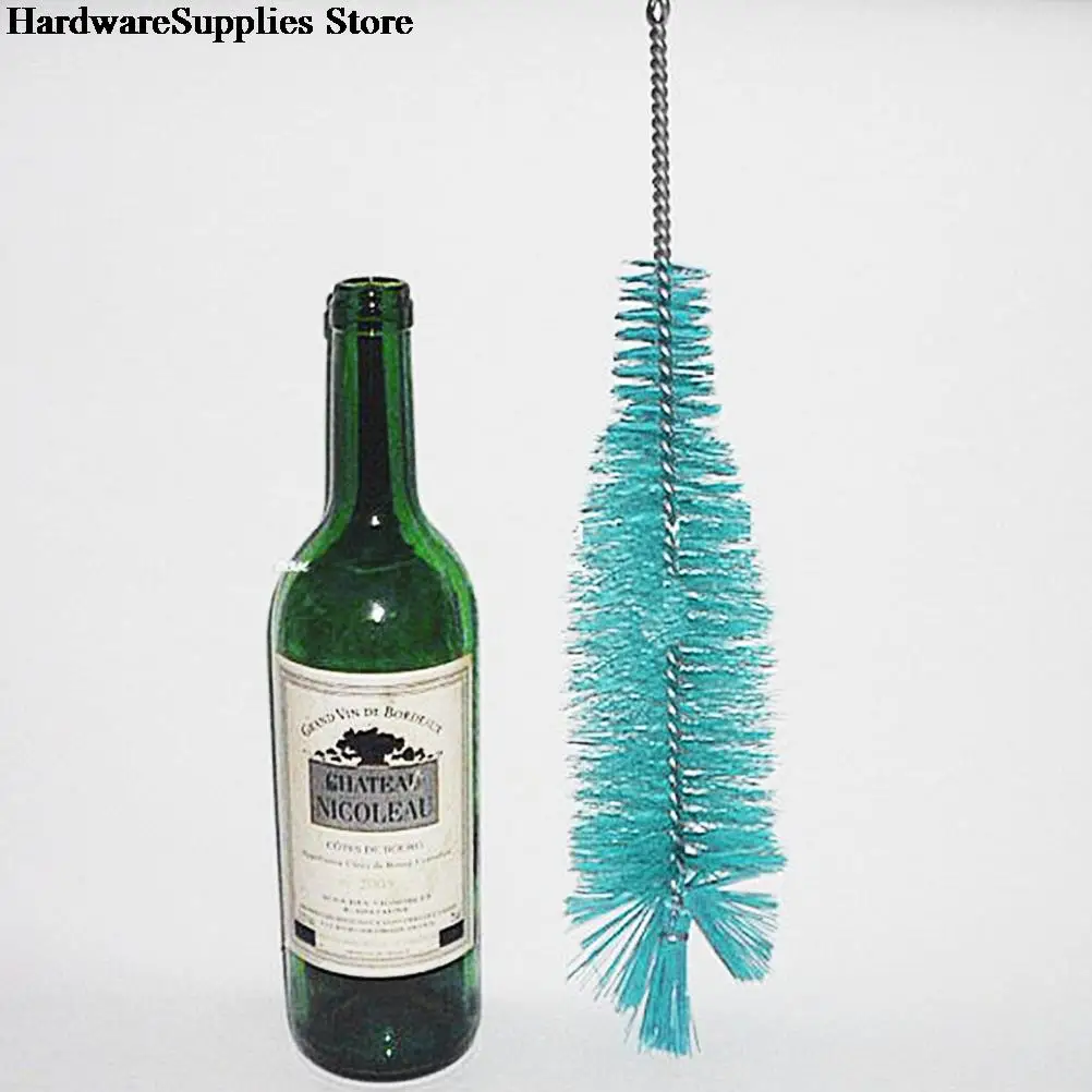1pc Nylon Bottle Cleaning Brush Wine Beer Brew Tube Spout Cleaner Kitchen Tools Total Cup length approx. 44cm | Дом и сад
