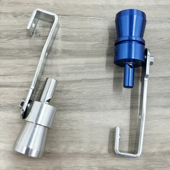 Amplificatore di Suono Universale in Alluminio per Scarico, Turbo Whistle con Staffa di Montaggio per Tutti i Veicoli