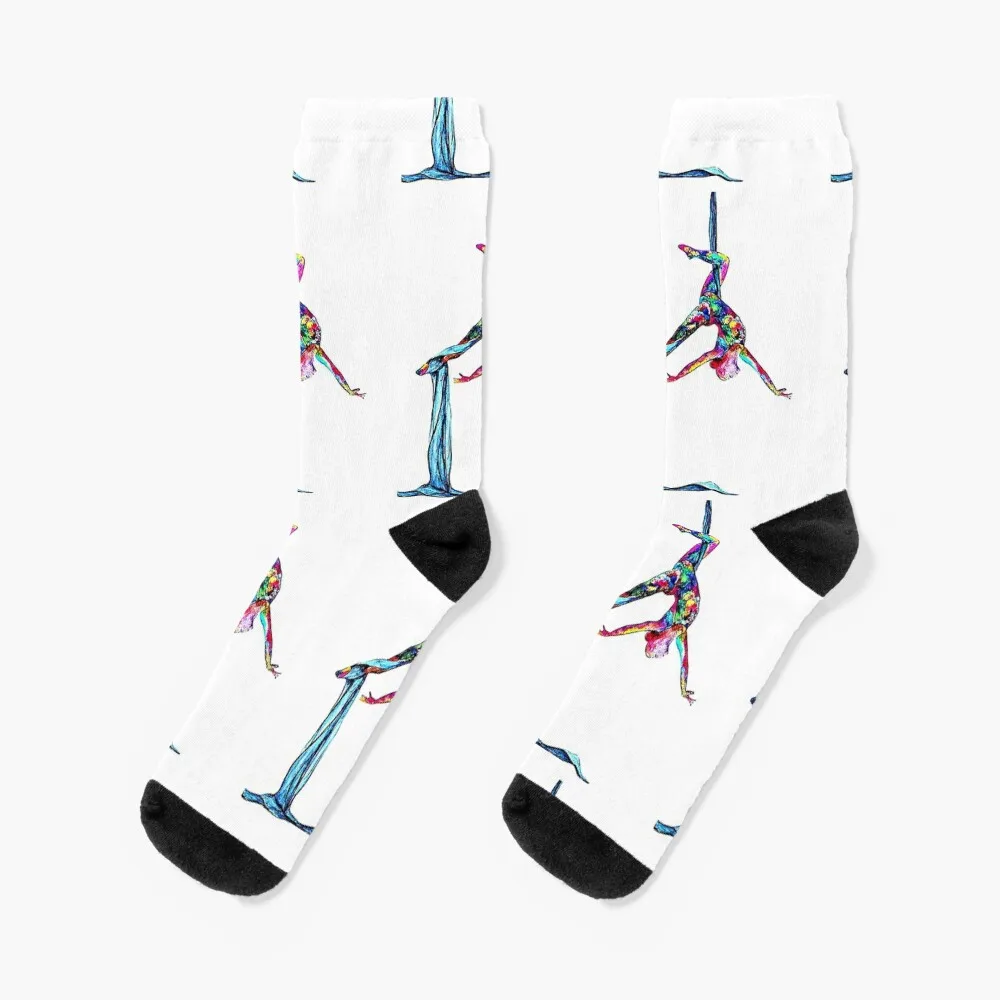 

Aerialist - Aerial Silk Socks custom Thermal man winter valentine gift ideas Socks Female Men's