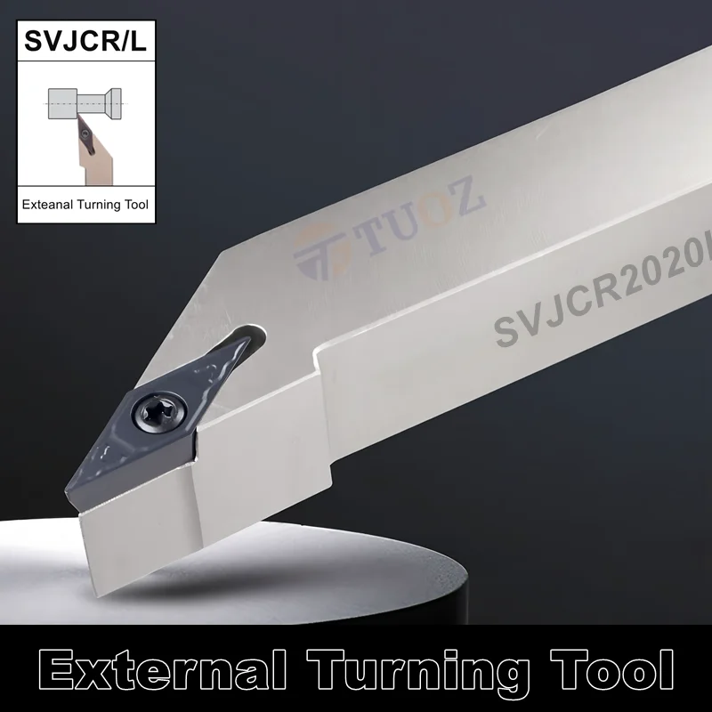 TUOZ 93도 외부 선삭 공구 홀더 SVJCR SVJCL 1616H16 2020K1..