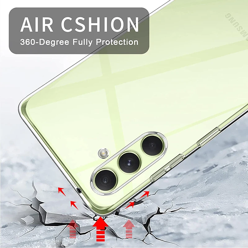 Transparent Silicone Soft Phone Case For Samsung Galaxy A54 A34 A14 A04S A04 4G 5G Ultra Thin Clear Case Back Cover Shell Coque