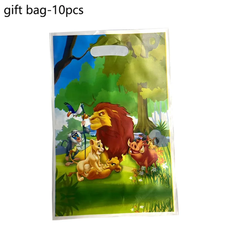 Disney Cartoon Lion King Sacchetto Regalo Festa Di Compleanno Per Bambini Premio Baby Shower 10 Pezzi Bomboniera Sacchetto Di Caramelle Baby Shower