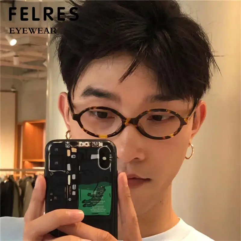 Trendy Retro Oval Small Frame Reading Glasses For Women Men Anti Blue Light Prescription Presbyopia Glasses Optical Magnifier 3