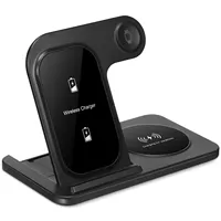 Foldable Wireless Charger 15W 3In1 Charging Station for Phone Earbuds Smartwatch Fast Charge Safety Protection Wide 3
