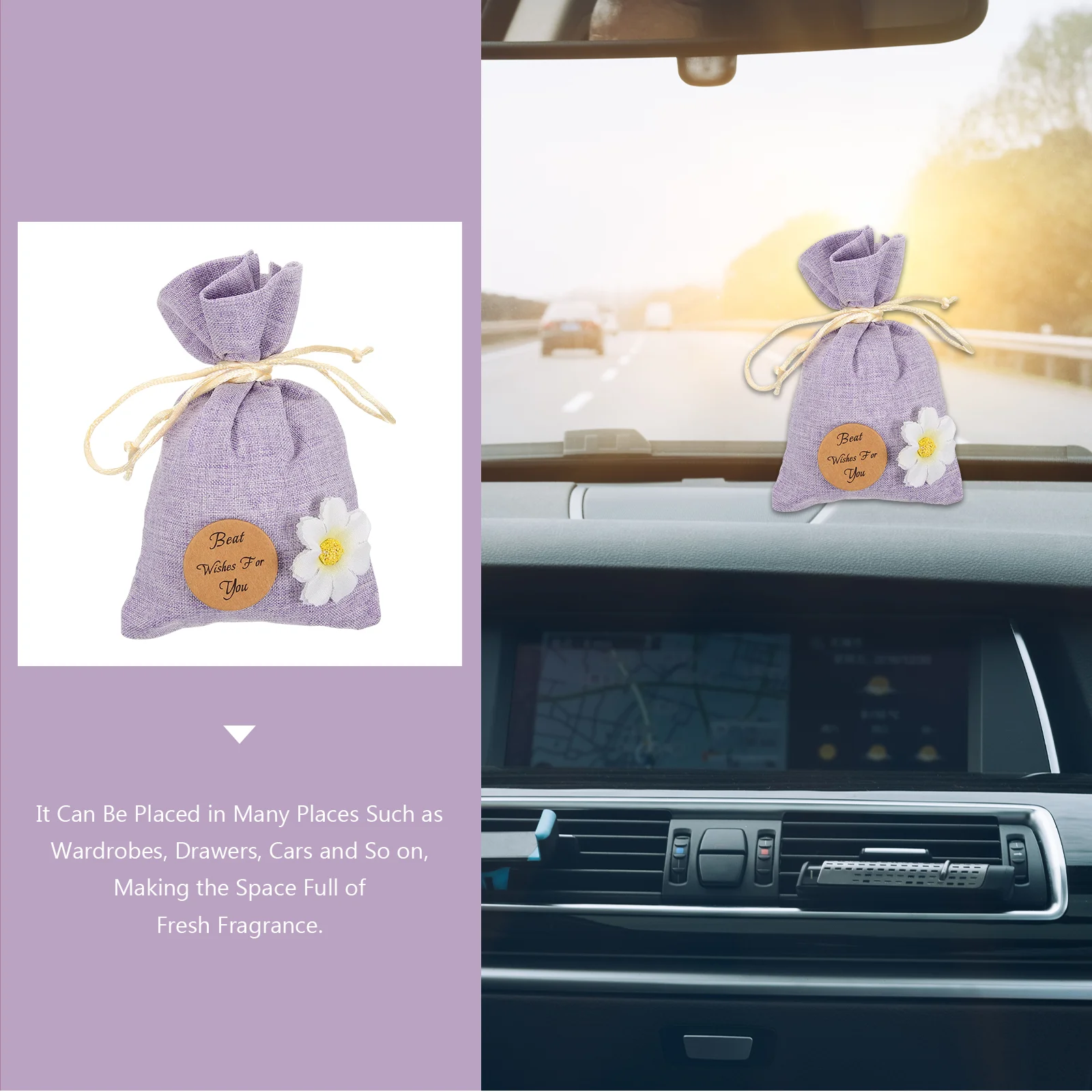 10 Pcs Lavender Sachet Bags Empty Breathing Packing Small Gift Home Fragrance Decorative Car Bags Household Merchandises Spice