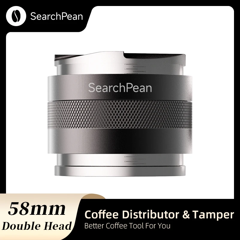 Searchpean 58mm Espresso Tamper & Coffee Distributor 2 In 1 Double