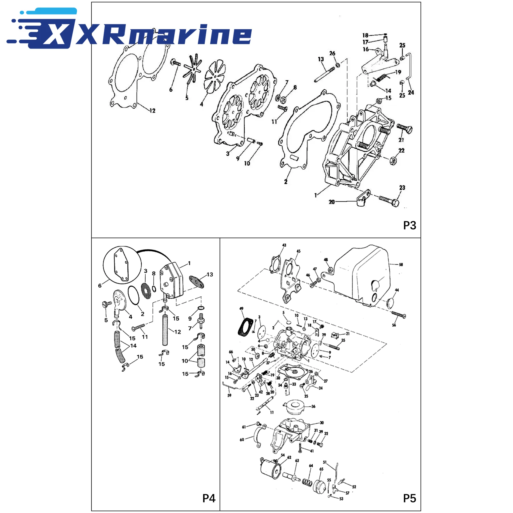 Powerhead Gasket Set For Johnson Evinrude Outboard Motor 18 20 25 28 30 35 HP 389206 392567 18-4307