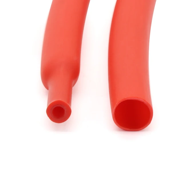 2M 1.6/2.4/3.2/4.8/6.4/7.9/9.5/12.7 mm Dual Wall Heat Shrink Tube Thick Glue 3:1 Shrinkable Tubing Adhesive Lined Wrap Wire Kit Red