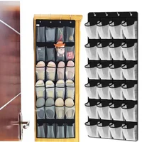 12/24 Pocket Shoes Organizer Rack Hanging Bag Wall Mounted Shoe Holder Hanging Over the Door Behind Closet Organizer Storage Bag 1