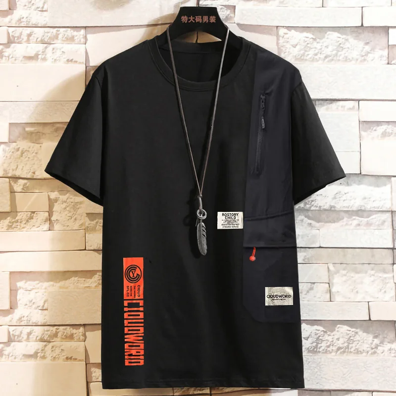 

Summer extra large size men's tide plus size round neck short-sleeved t-shirt 10XL loose casual half-sleeved t-shirt 9XL 12XL