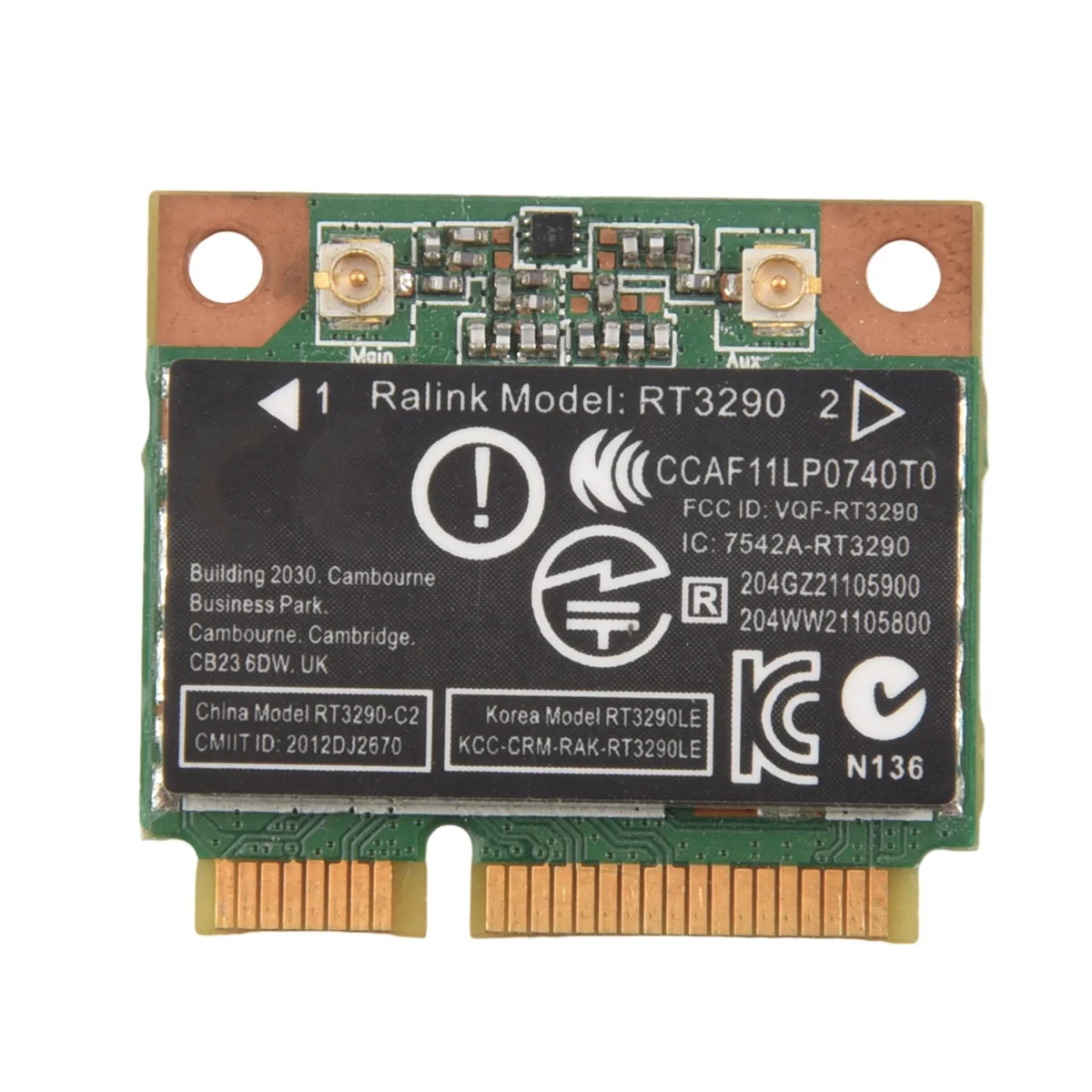 

150 Мбит/с 2,4 ГГц RT3290 802.11b/G/N беспроводной Wlan WIFI + Bluetooth BT 3,0 Half Mini PCI-E Card для HP CQ58 M4 M6 4445S DV4