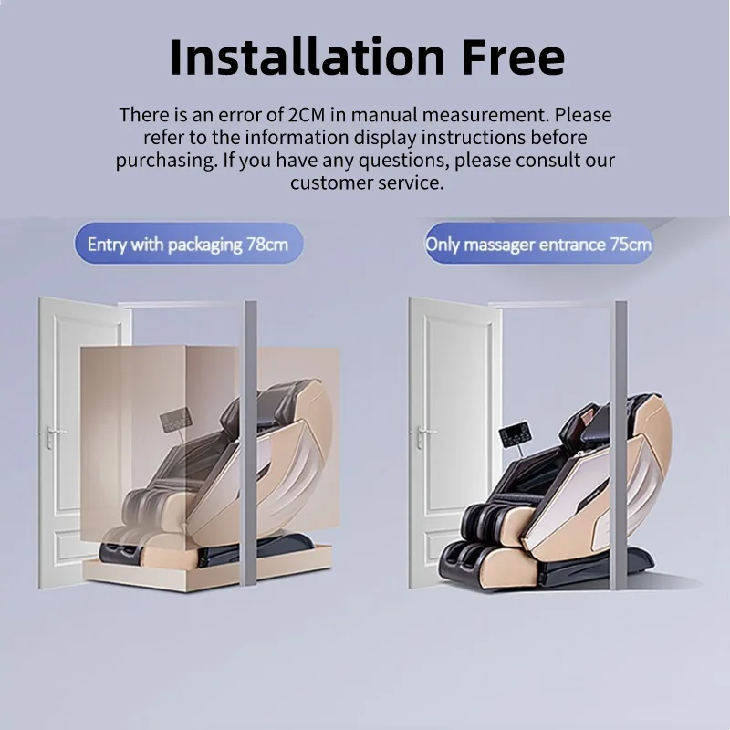 Luxury Manipulator Zero Gravity AI Voice Massage Chair Kneading Vibration Aircompress SL Track Electric Leg Extension Relaxation 6