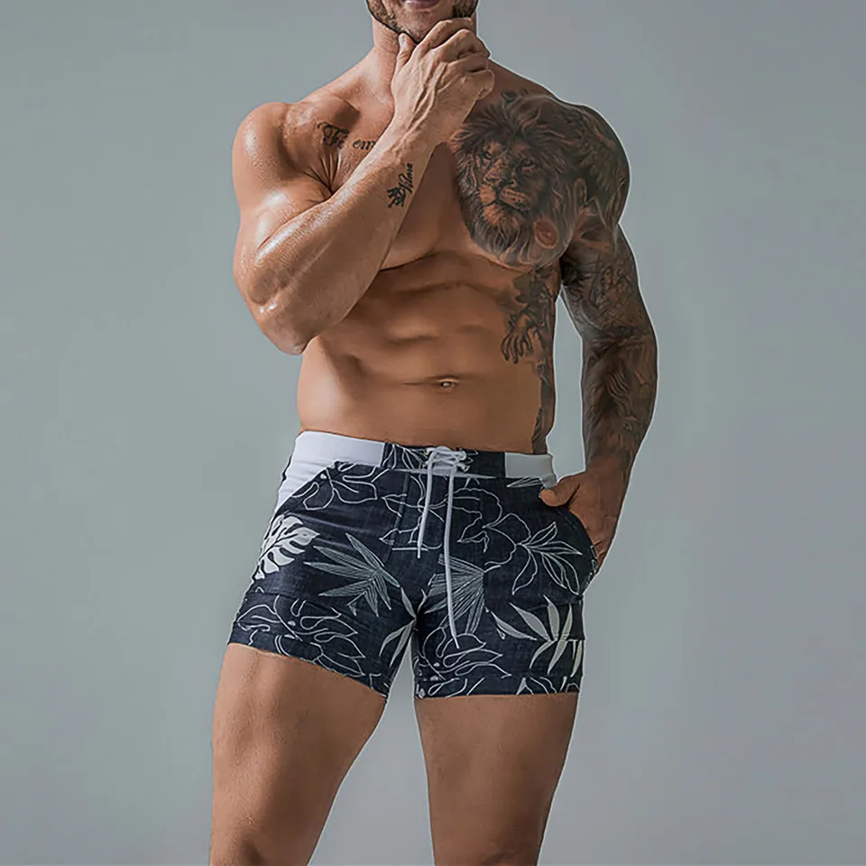 Mens Quick Dry Swim Trunks Board Shorts