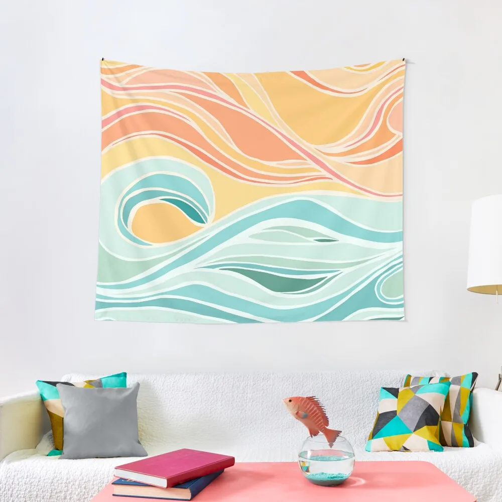

Sky Sea Abstract Landscape Tapestry Aesthetic Decoration Wall Decoration Room Decoration Korean Style