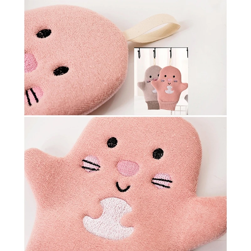Baby Bath Gloves Creative Baby Bath Gloves Children Cartoon Cactus Bath Mitt Washcloth Scrubbing Gloves Body Clean Sponge