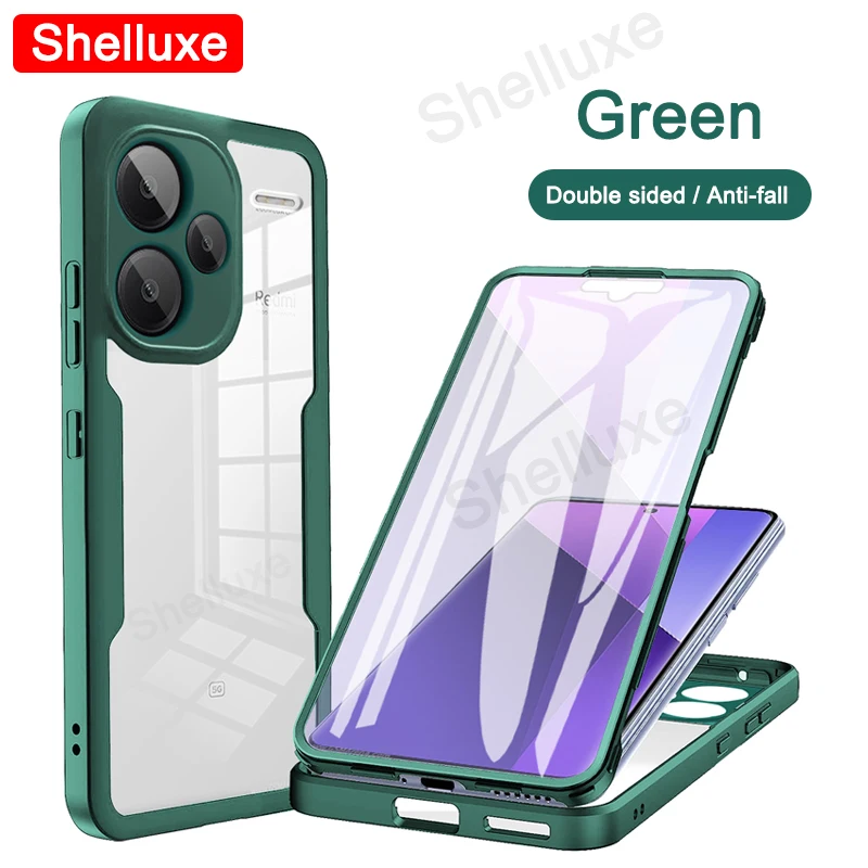 Transparent 360° Full Body Silicone Protector Case - Premium Double-Sided Cover