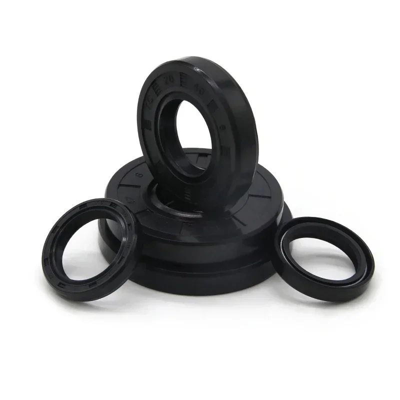 2/5pcs NBR 오일 씰 ID 20mm TC-20*27/28/30/32/34/35/37/38/40/42/45/47/50*5/6/7/8/10/12mm 니트릴 고무 샤프트 이중 립 가스켓