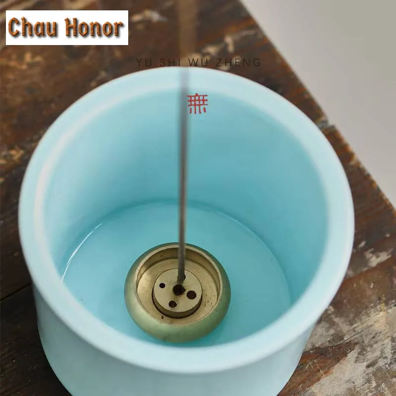 Scholar Celadon Thread Incense Insert Incense Holder Aesthetic Diffuser Mosquito Coil Holder Smell Distributor Cha Ornaments
