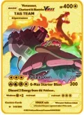 thumbnail image 1 of English 10000 Point Metal Card Gx Vmax Metal Cards Pikachu Charizard Gold Limited Edition Kids Gift Game Collection Card, 1 of 5