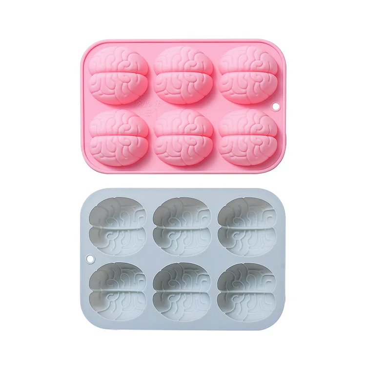 6 Even Brain Modeling Silicone Mold Handmade Soap Mold Soap Making Supplies Ice Mold