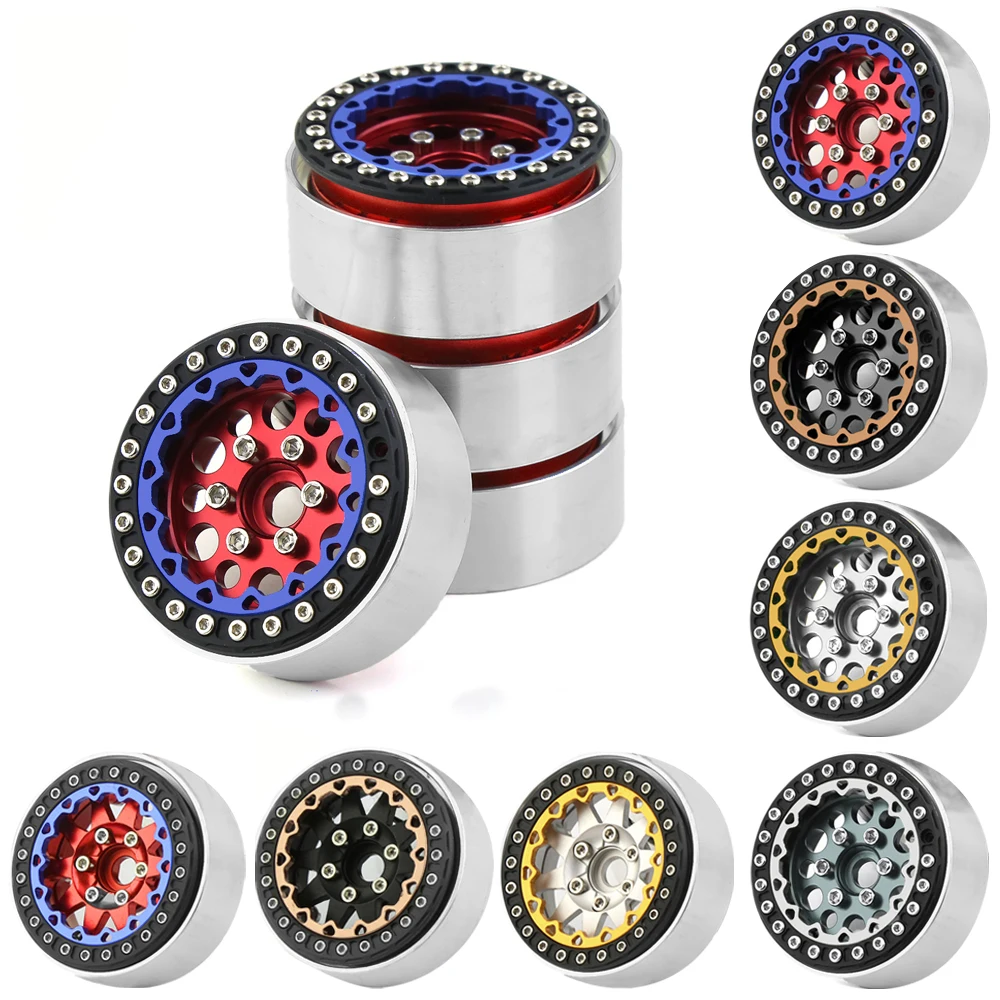 Anelli Beadlock In Alluminio Nero 2,2″ (4 - Foto 8