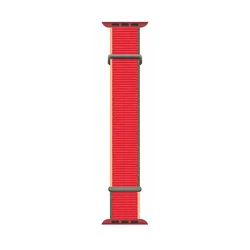 Adjustable Nylon Elastic Watch Band Bracelet - 42mm 44mm 45mm 49mm (Tricolor red)