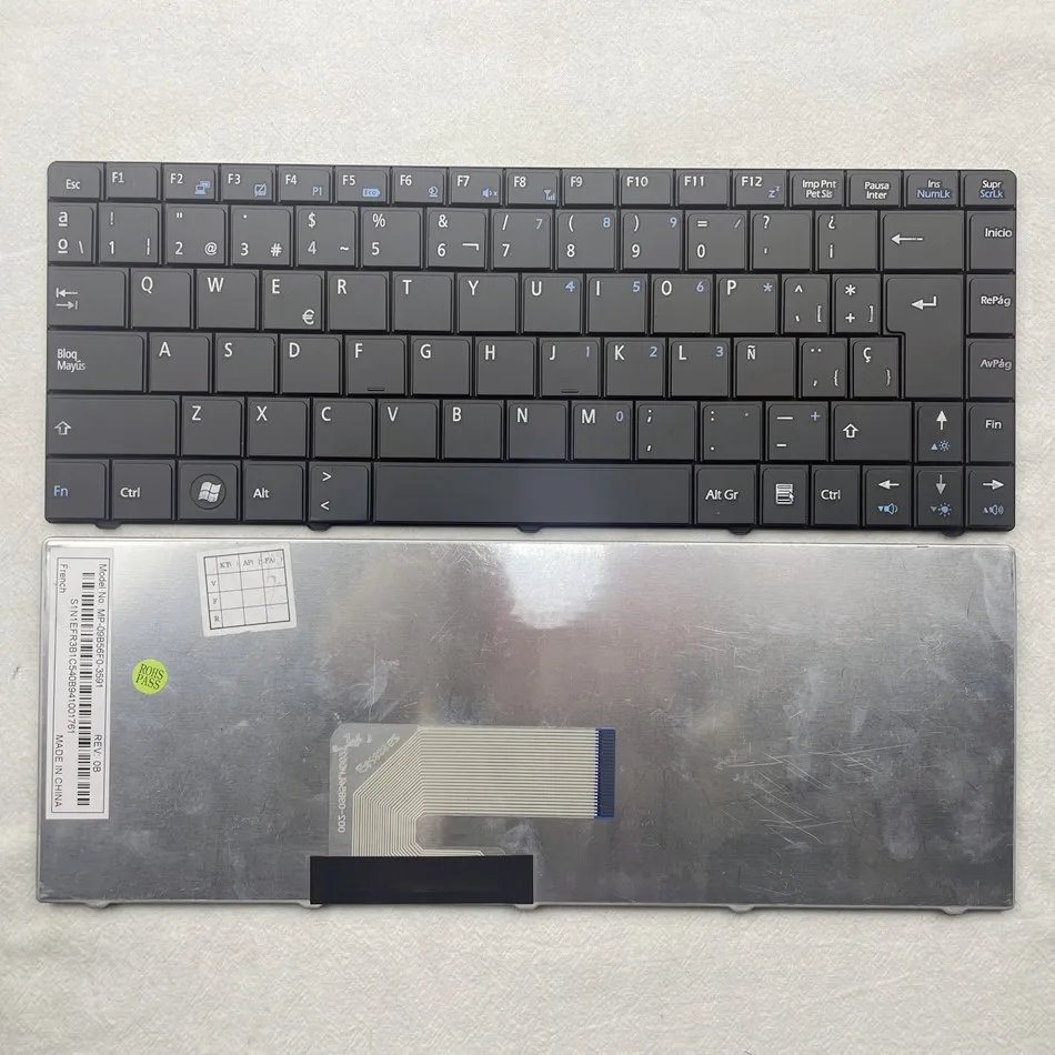 Испанская клавиатура для тастатора Medion Akoya Mini E1312 E1313 MSI X-slim X300 X320 X340 SP | Компьютеры