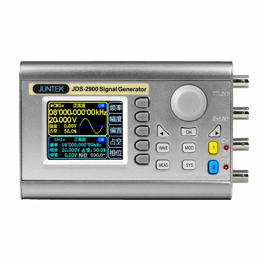 

Jds2900 Full CNC Dual-Channel DDS Function Arbitrary Wave Generator Pulse Signal Source Frequency Meter