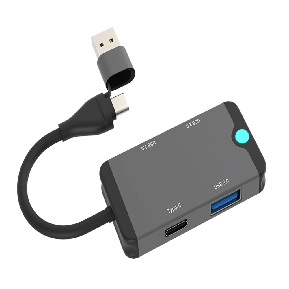 휴대용 다기능 도킹 스테이션, USB C 허브 카드 리더, USB 3.0 포트, 플러그 앤 플레이, 휴대폰 태블릿 노트북용