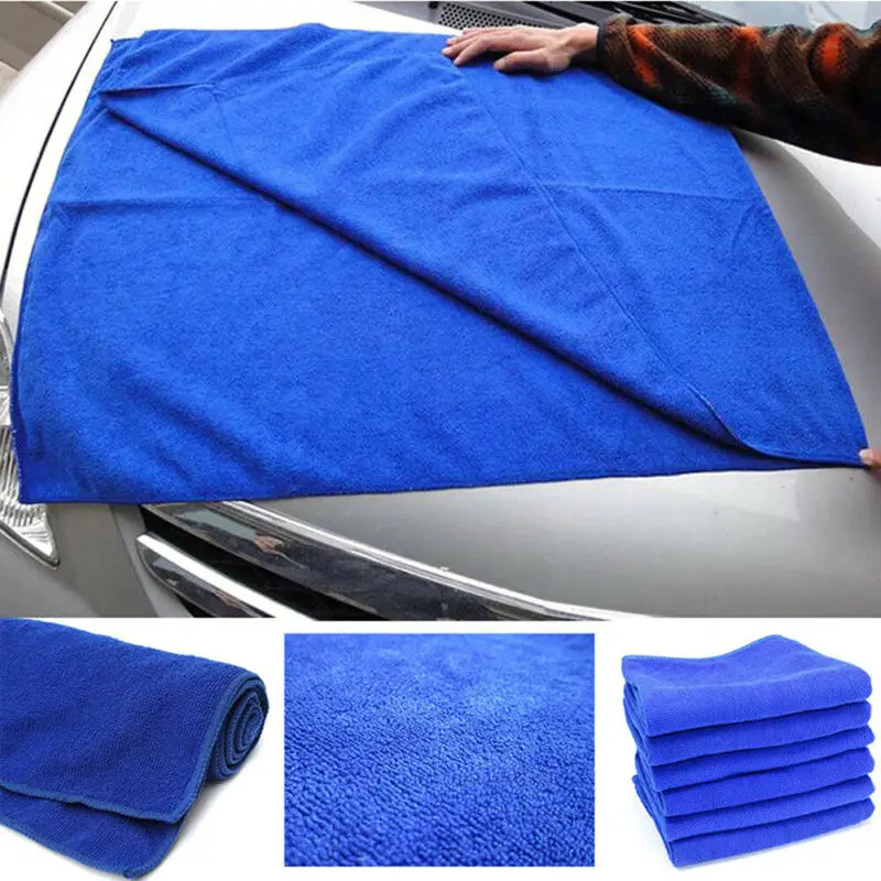 

Cloth Car Cleaning Towel No Lint Wash Water Absorption Lightweight Microfibre Absorption Blue Detailing Drying