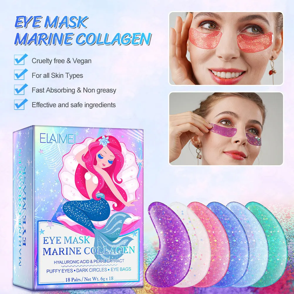18pairs Collagen Eye Masks Anti Wrinkles Eye Patch Reduce Dark Circles