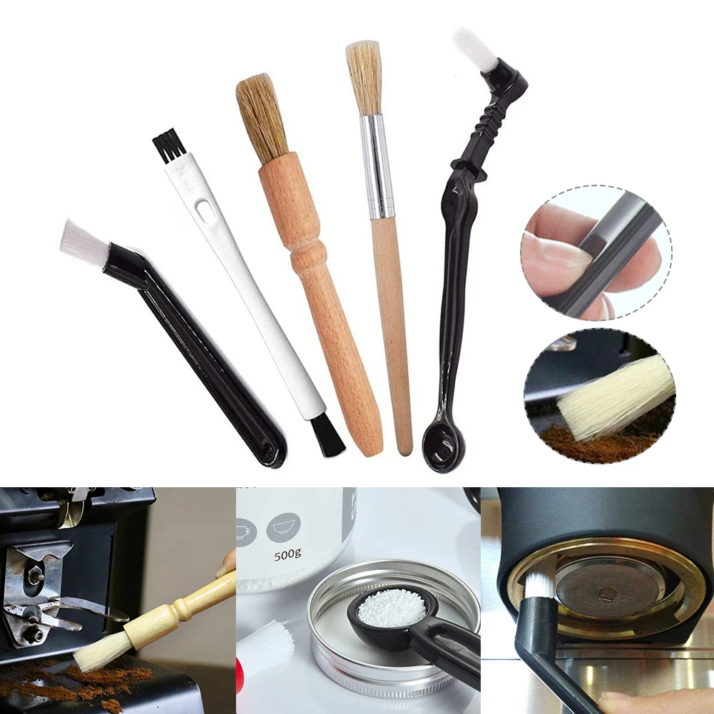 

Coffee Machine Cleaning Set Coffee Grinder Brush Wooden Cleaning Brush Coffee Machine Group Head Household Essential Gadgets